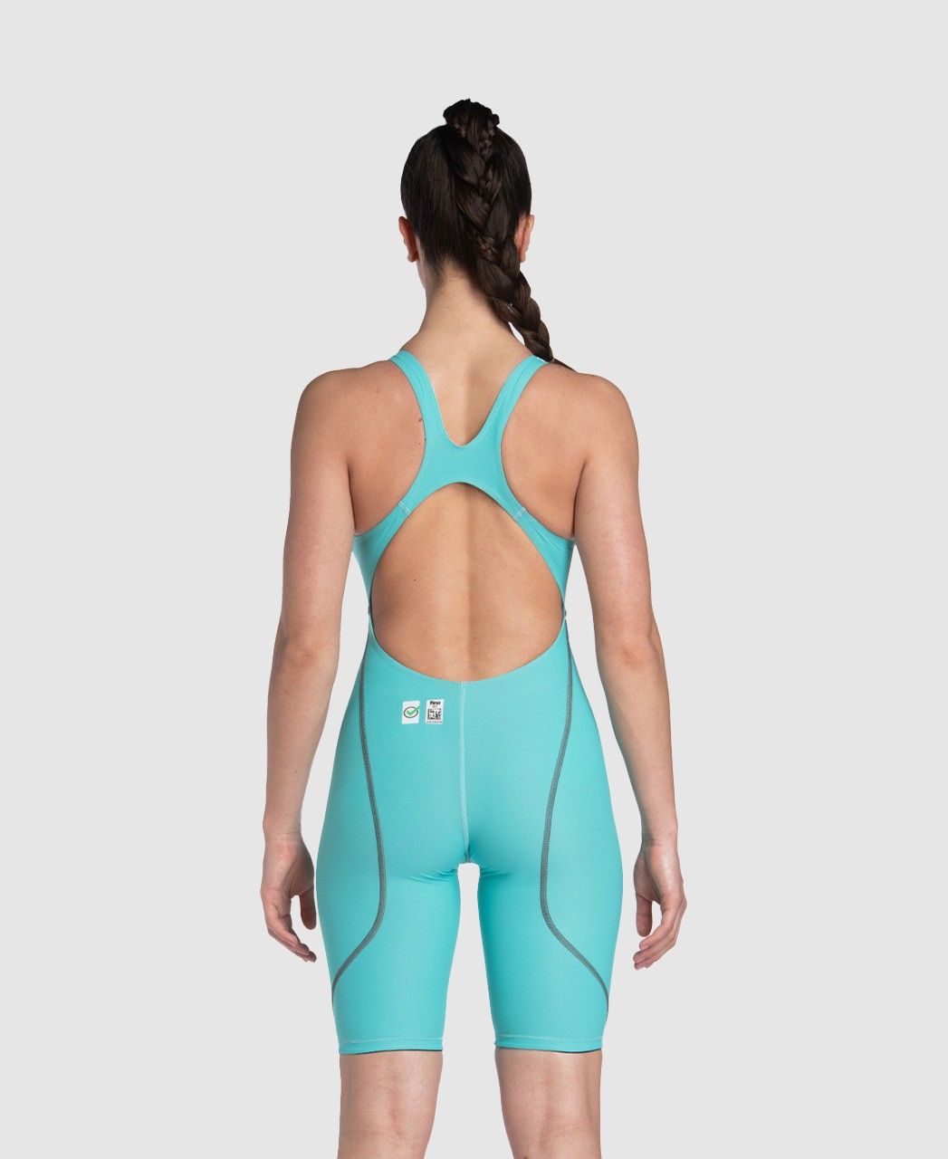Mai&ocirc; de Nata&ccedil;&atilde;o Powerskin ST Next Open Back arena Azul Aqua