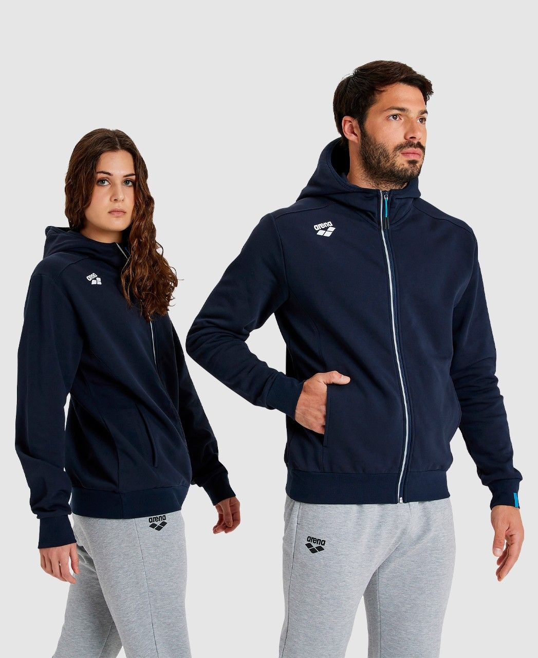 Moletom Team Jacket Panel arena Azul Marinho