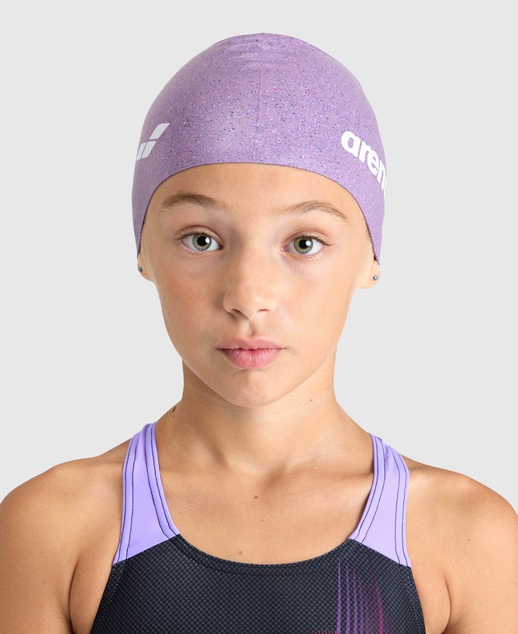 Touca de Nata&ccedil;&atilde;o Silicone Infantil Gliter Arena Lil&aacute;s