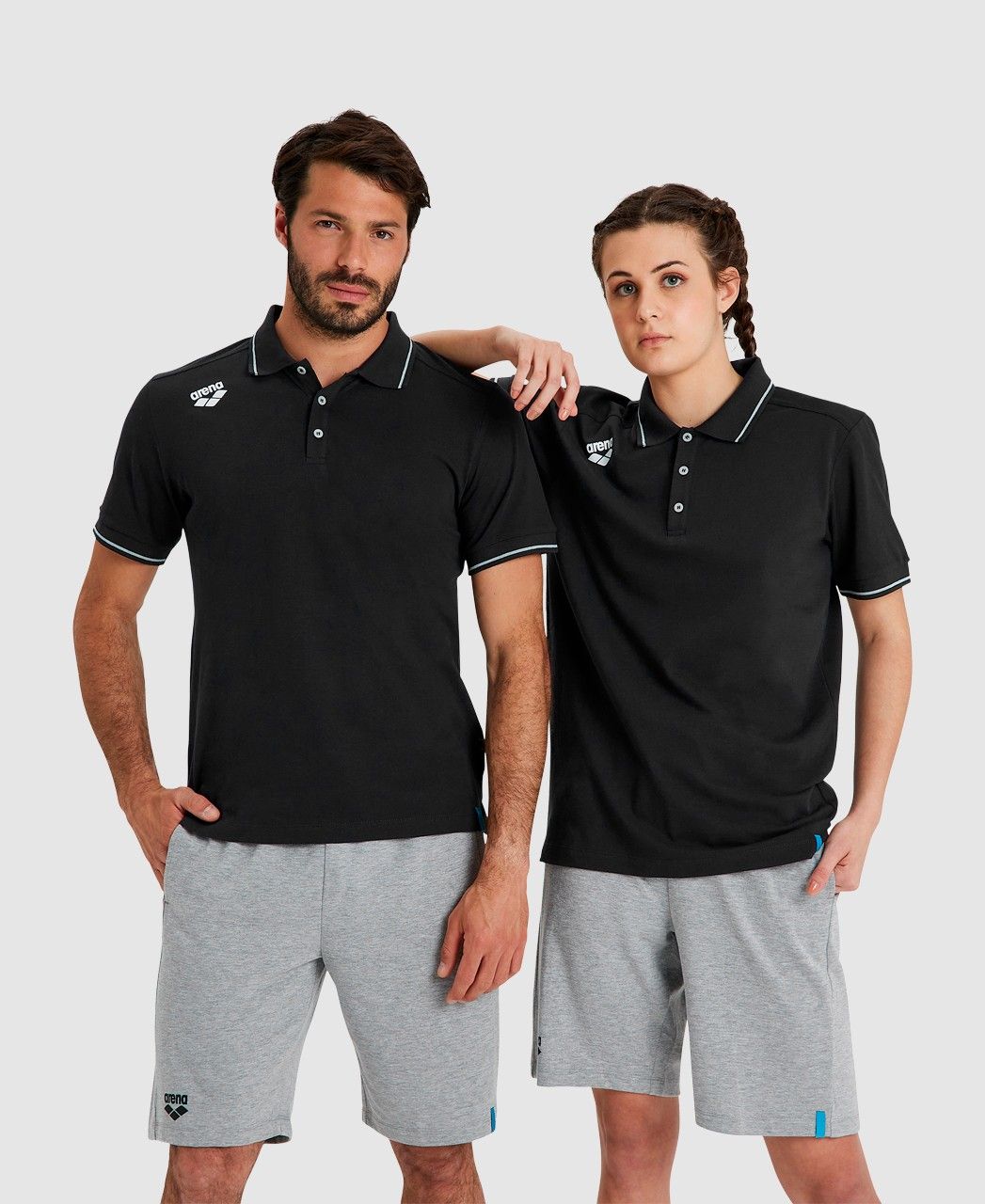Camiseta Polo Team Solid arena Preto