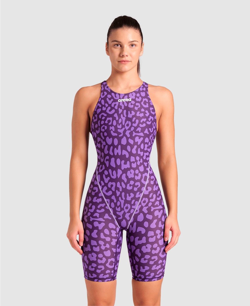 Imagem do produto Mai&ocirc; de Nata&ccedil;&atilde;o Powerskin ST Next Leopard Open Back arena Roxo