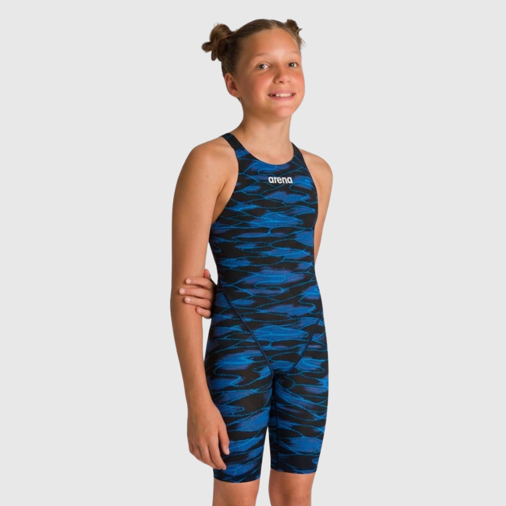 Mai&ocirc; de Nata&ccedil;&atilde;o Infantil Powerskin ST 2.0 Open Back arena Azul Escuro