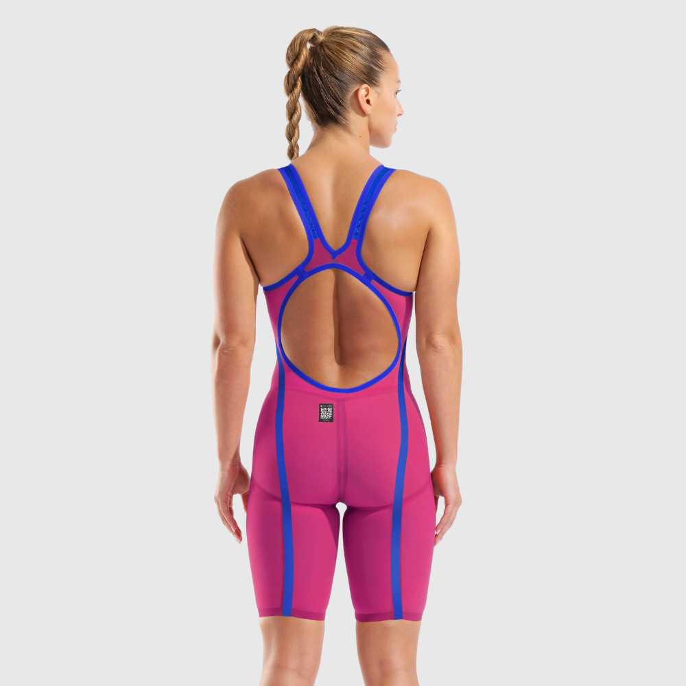 Mai&ocirc; de Nata&ccedil;&atilde;o Powerskin Veloce Open Back arena Rosa e Violeta