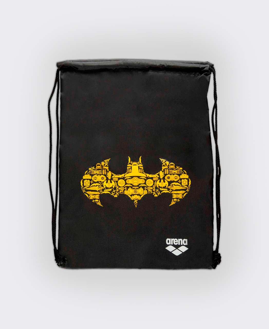 Saco Fast Swimbag Super Hero Arena Preto e Amarelo &Uacute;nico