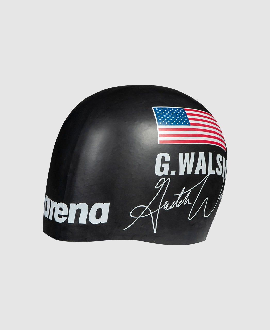 Touca de Nata&ccedil;&atilde;o Athletes Signature Gretchen Walsh Arena Preto &Uacute;nico