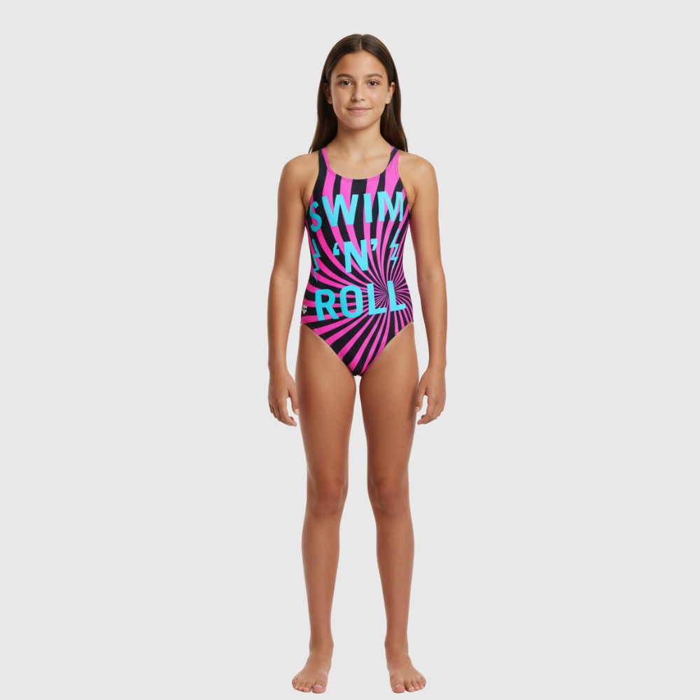 Mai&ocirc; Infantil Maxlife Swim&Roll arena Rosa e Preto e Azul