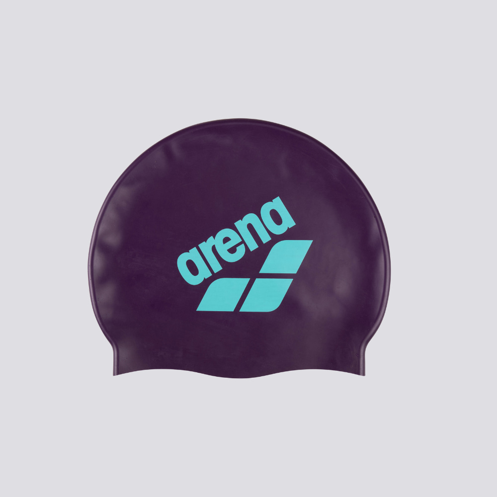 Touca de Nata&ccedil;&atilde;o Infantil Big Logo Arena Roxo e Azul &Aacute;gua