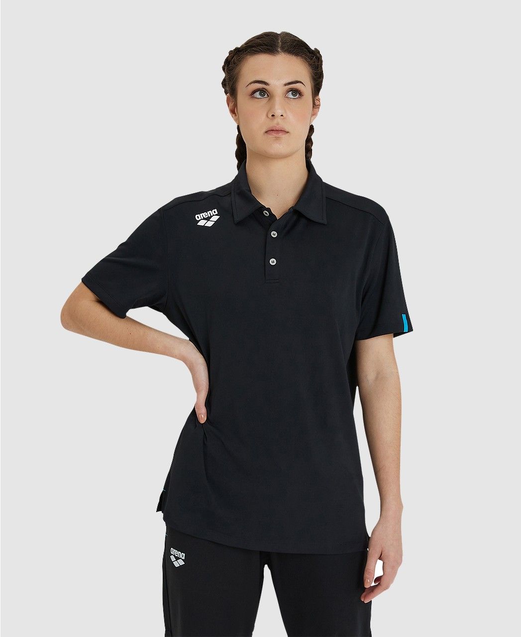 Camiseta Polo Team Solid arena Preto