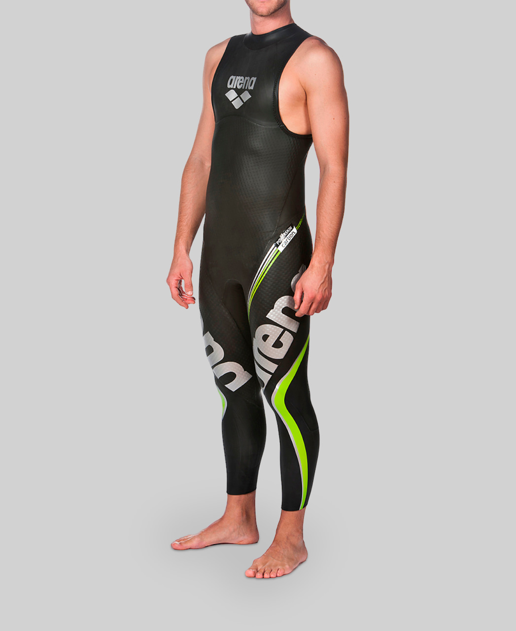 Miniatura 5.0 de Traje Masculino Triatlon Triwetsuit Carbon sem Manga Arena