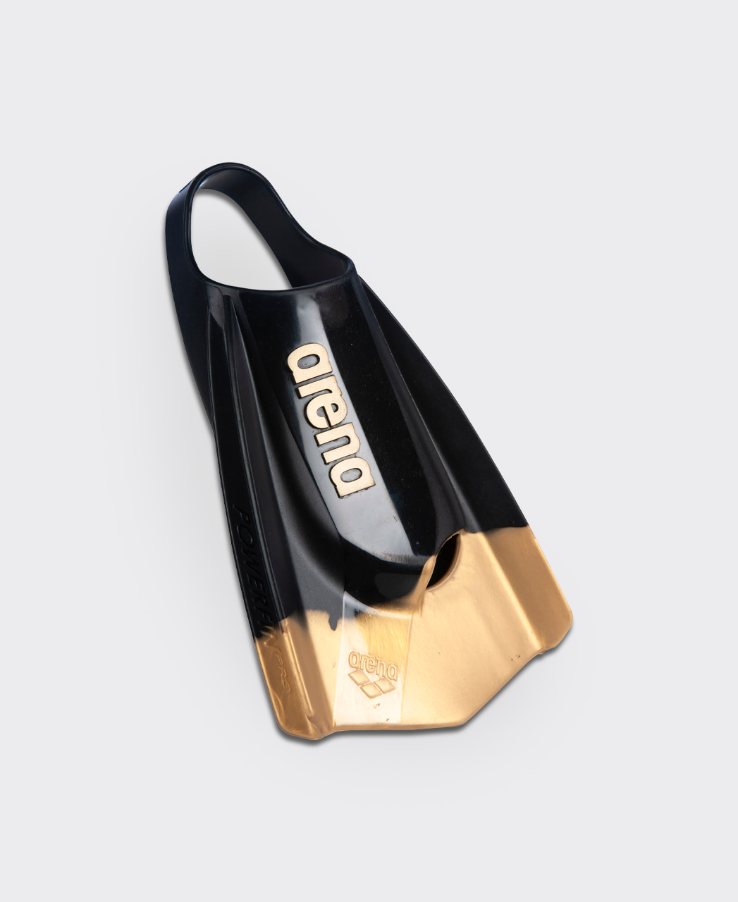 Nadadeira Powerfin Pro Multi arena Preto e Dourado