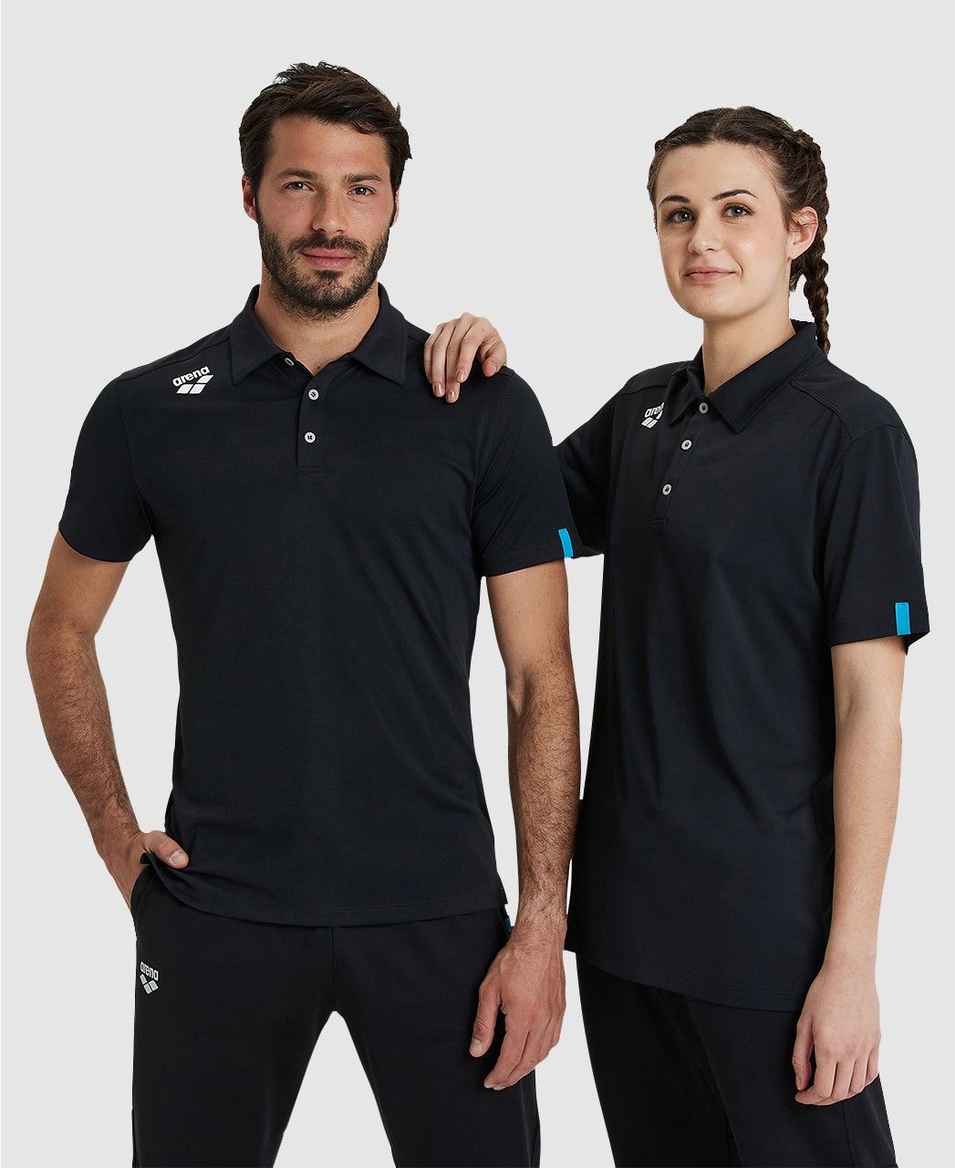 Camiseta Polo Team Solid arena Preto