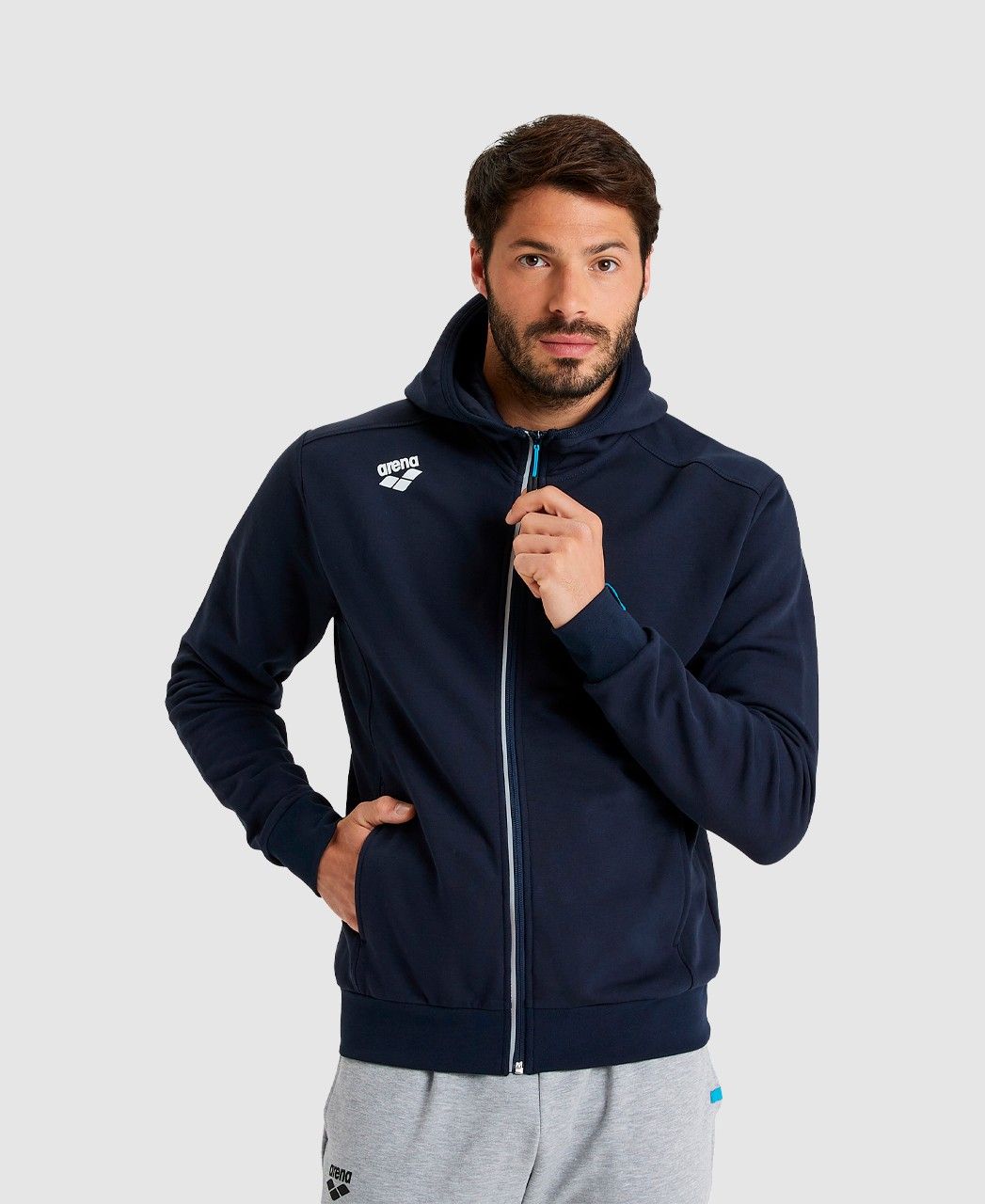 Moletom Team Jacket Panel arena Azul Marinho