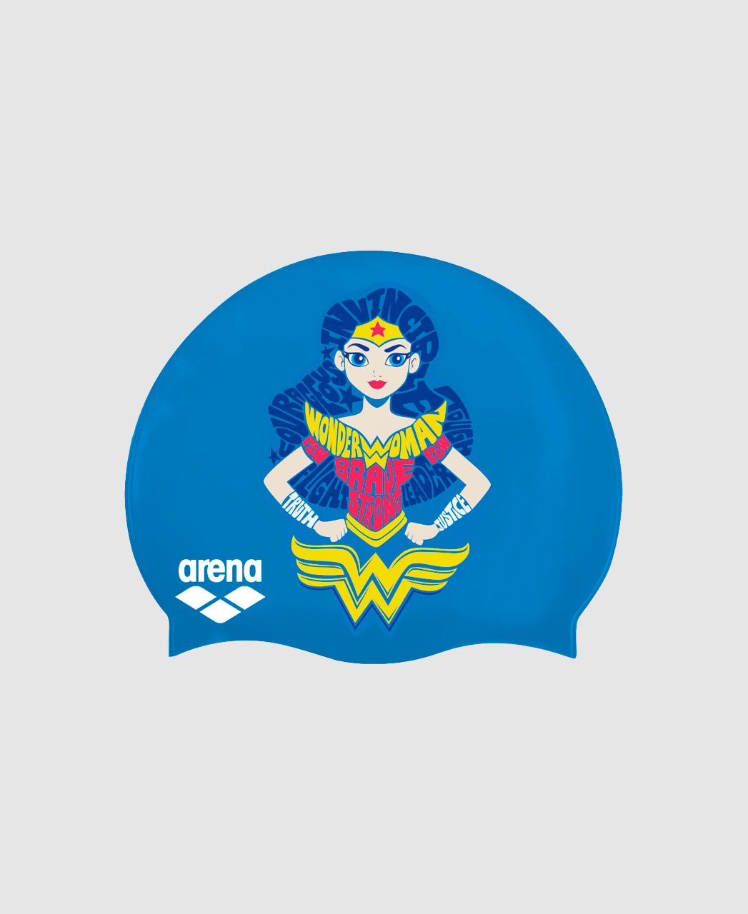 Touca de Nata&ccedil;&atilde;o Infantil Super Hero Mulher Maravilha Arena Azul &Uacute;nico
