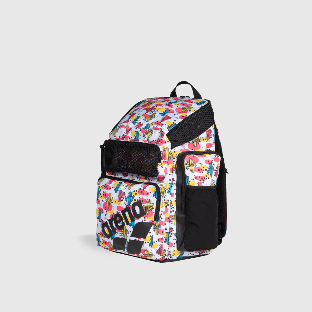Mochila One Go Print 45L arena Rosa e Amarelo