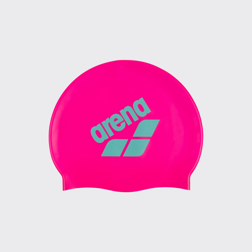 Touca de Nata&ccedil;&atilde;o Infantil Big Logo Arena Rosa e Azul &Aacute;gua