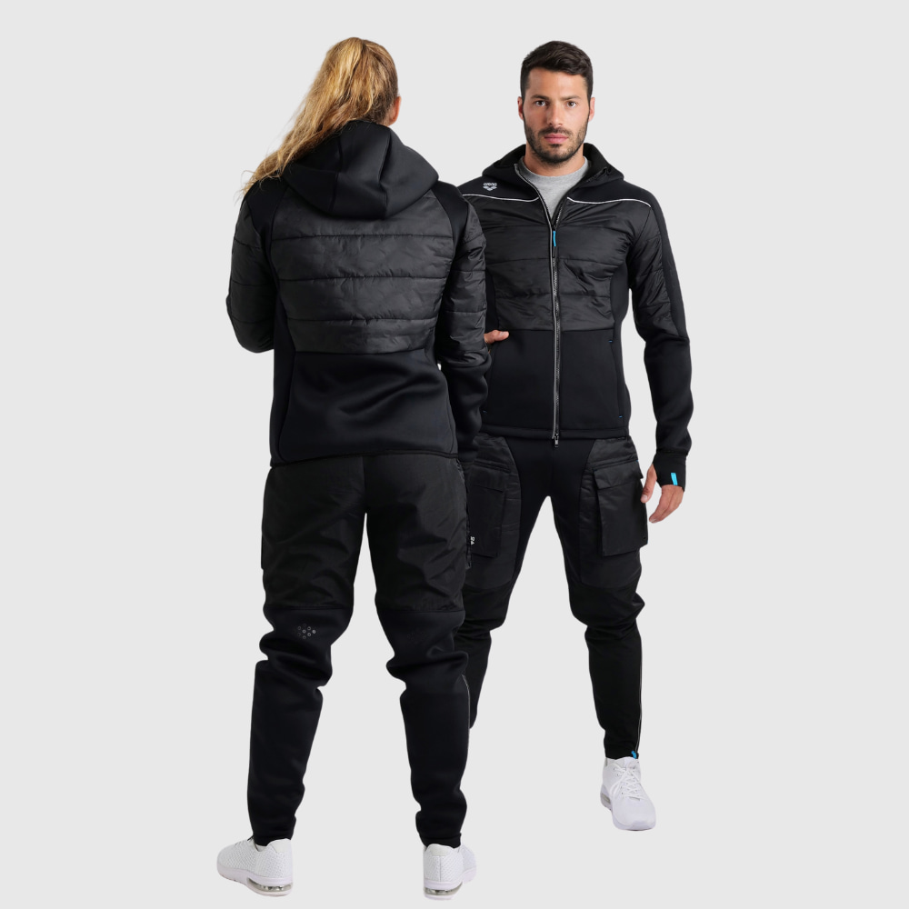 Jaqueta Half Quilted Team arena Preto