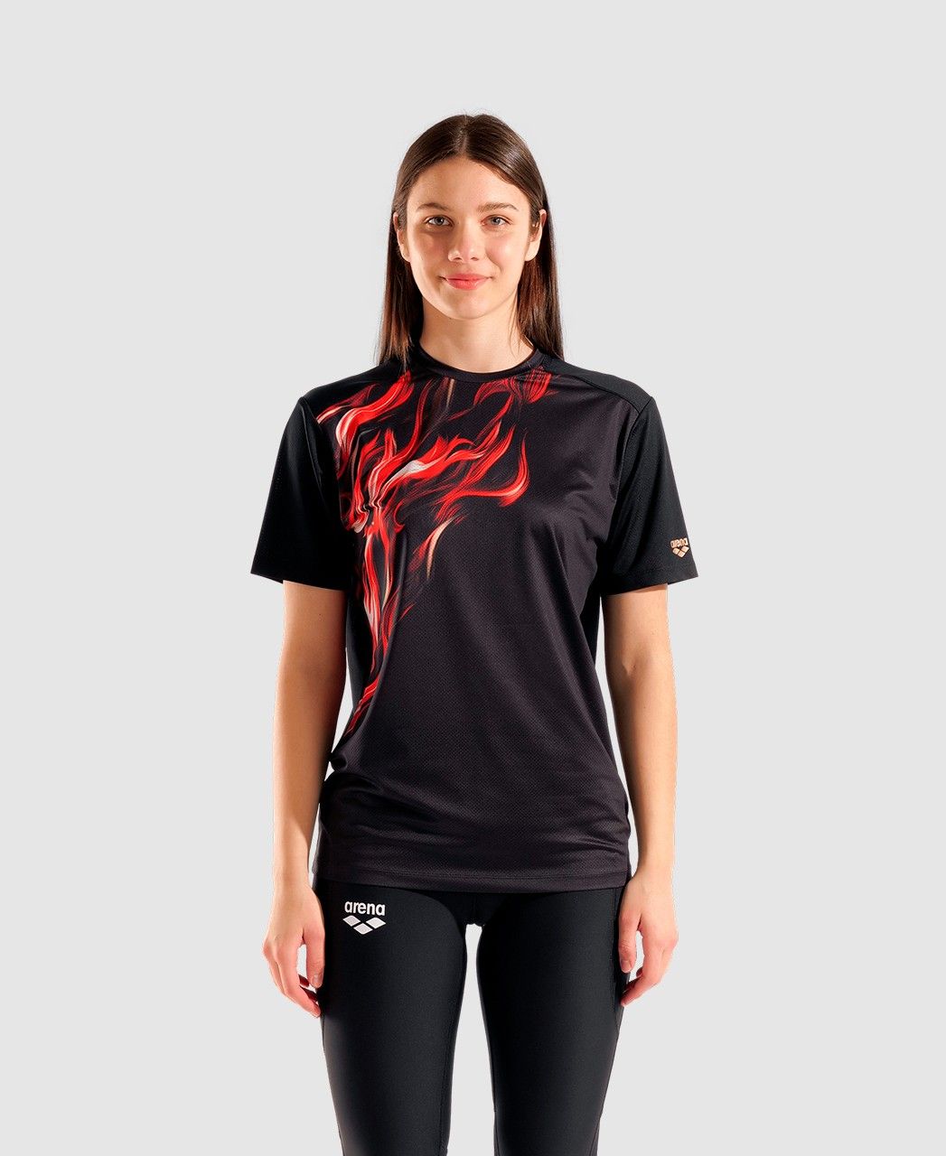 Camiseta Indomitus arena Preto e Vermelho