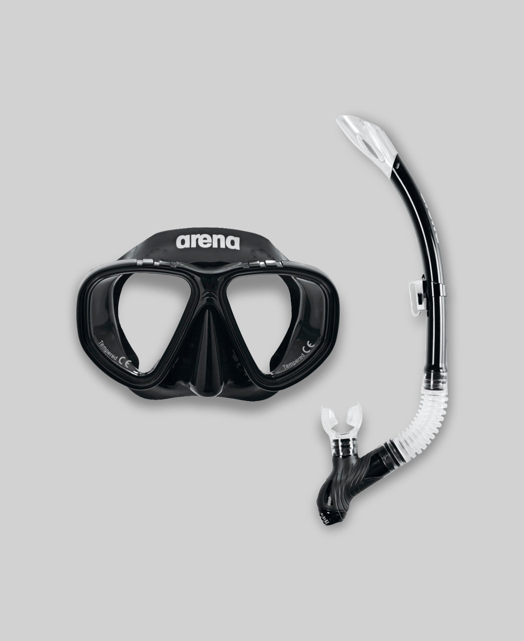 Kit Premium Snorkeling Set Arena Preto &Uacute;nico