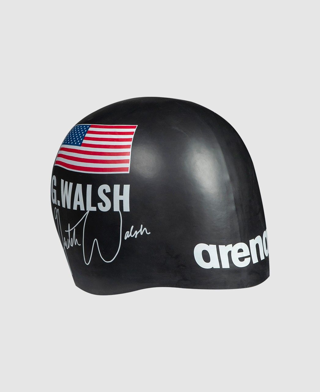Touca de Nata&ccedil;&atilde;o Athletes Signature Gretchen Walsh Arena Preto &Uacute;nico