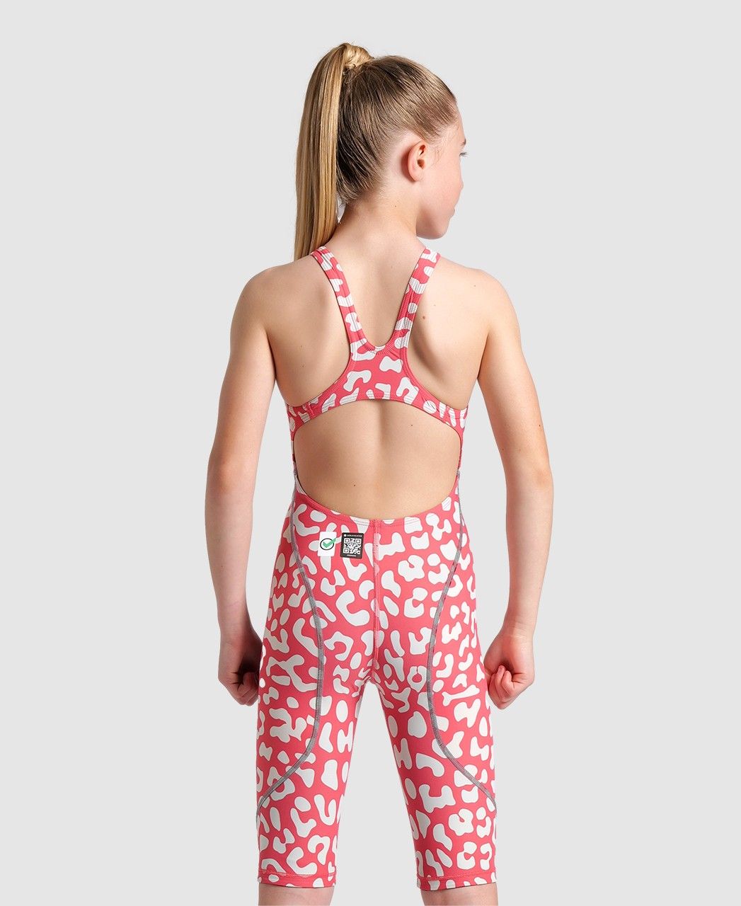 Mai&ocirc; de Nata&ccedil;&atilde;o Infantil Powerskin ST Next Splashy Open Back arena Salm&atilde;o