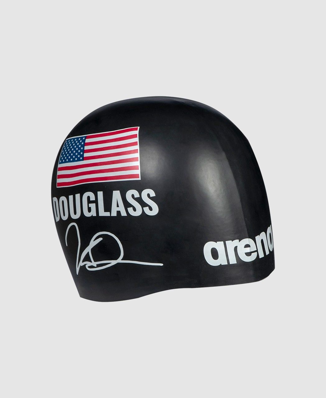 Touca de Nata&ccedil;&atilde;o Athletes Signature Kate Douglass Arena Preto &Uacute;nico