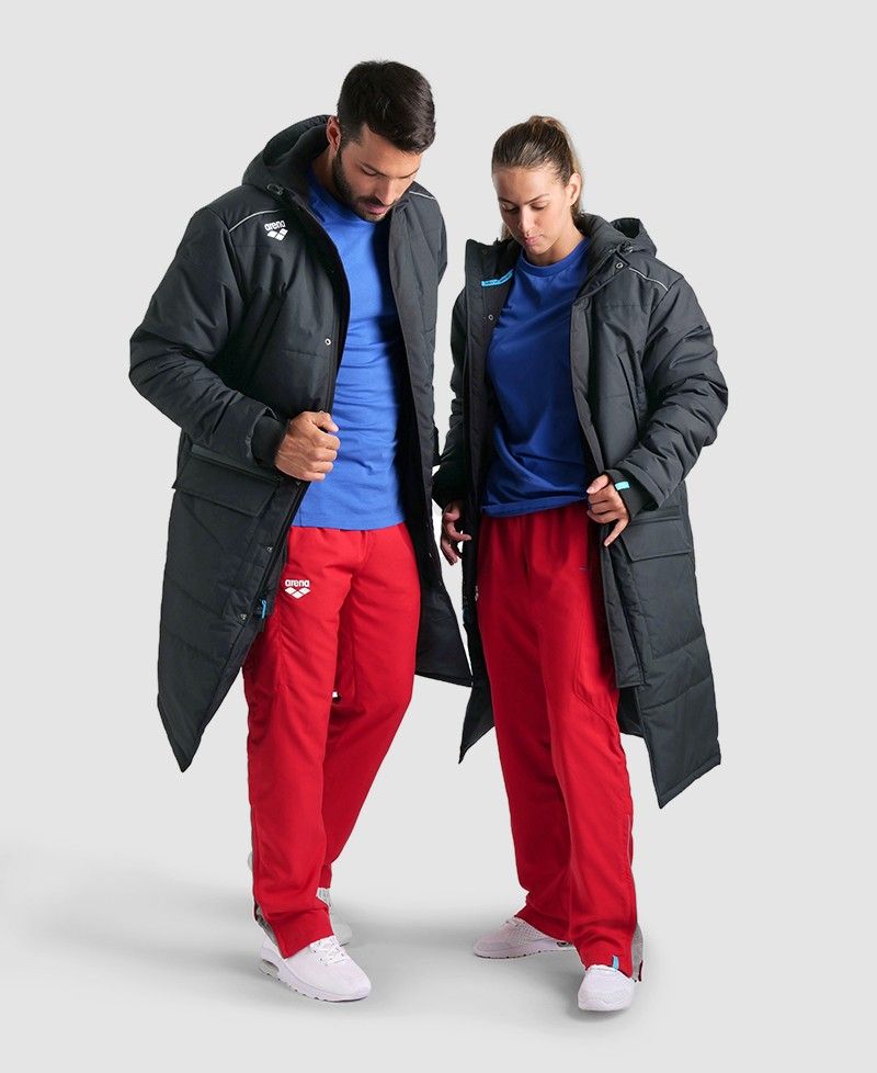 Jaqueta Parka Team arena Cinza Escuro