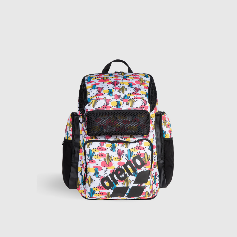Mochila One Go Print 45L arena Rosa e Amarelo