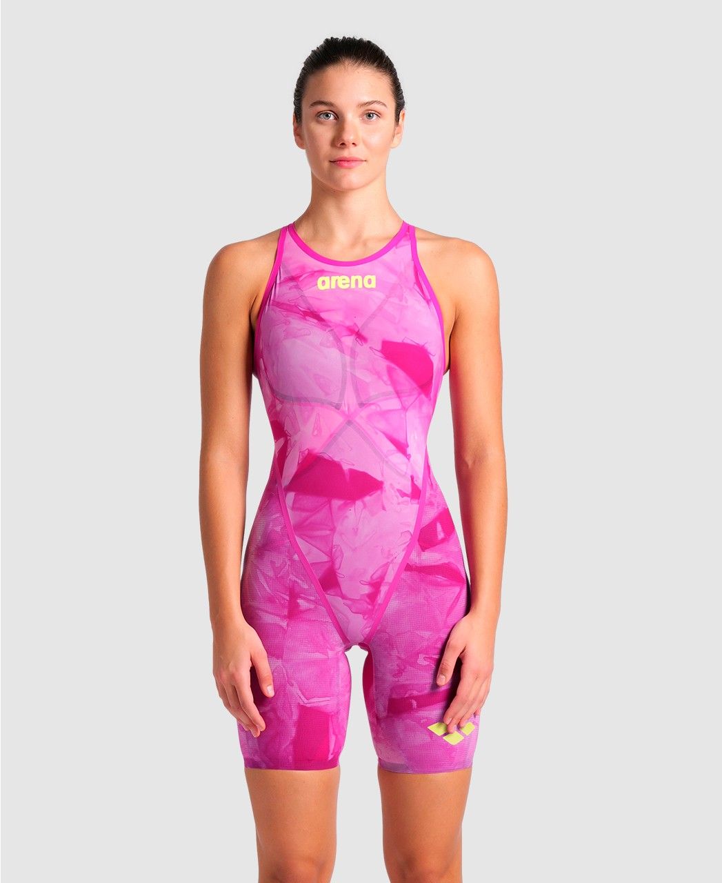 Mai&ocirc; de Nata&ccedil;&atilde;o Powerskin Carbon Glide Tie Dye Close Back arena Rosa