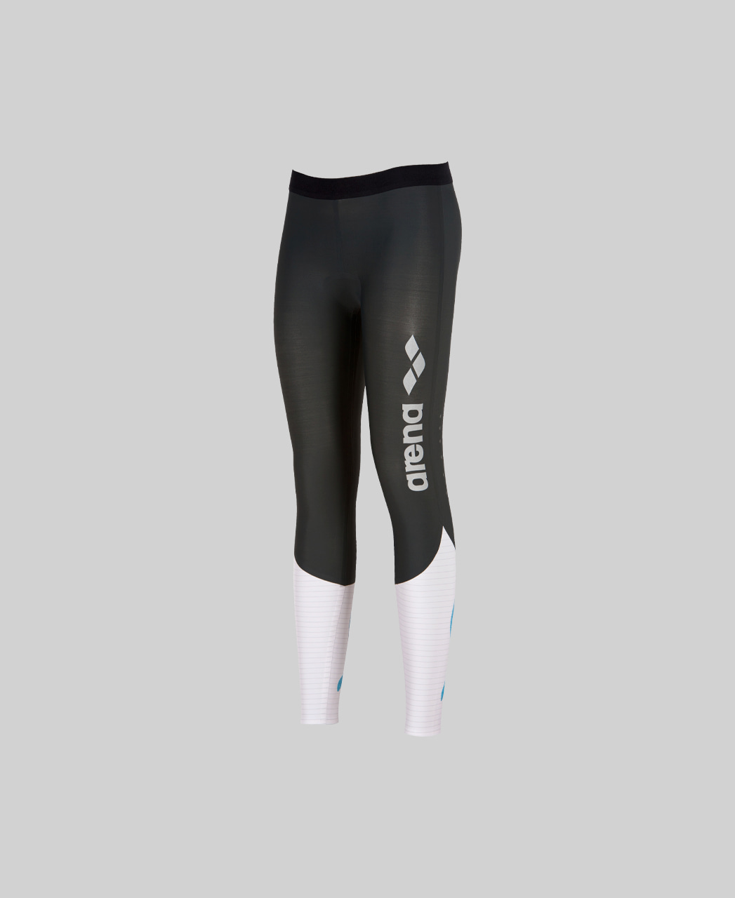 Cal&ccedil;a Powerskin Carbon Compression Feminina arena Cinza Escuro e Branco
