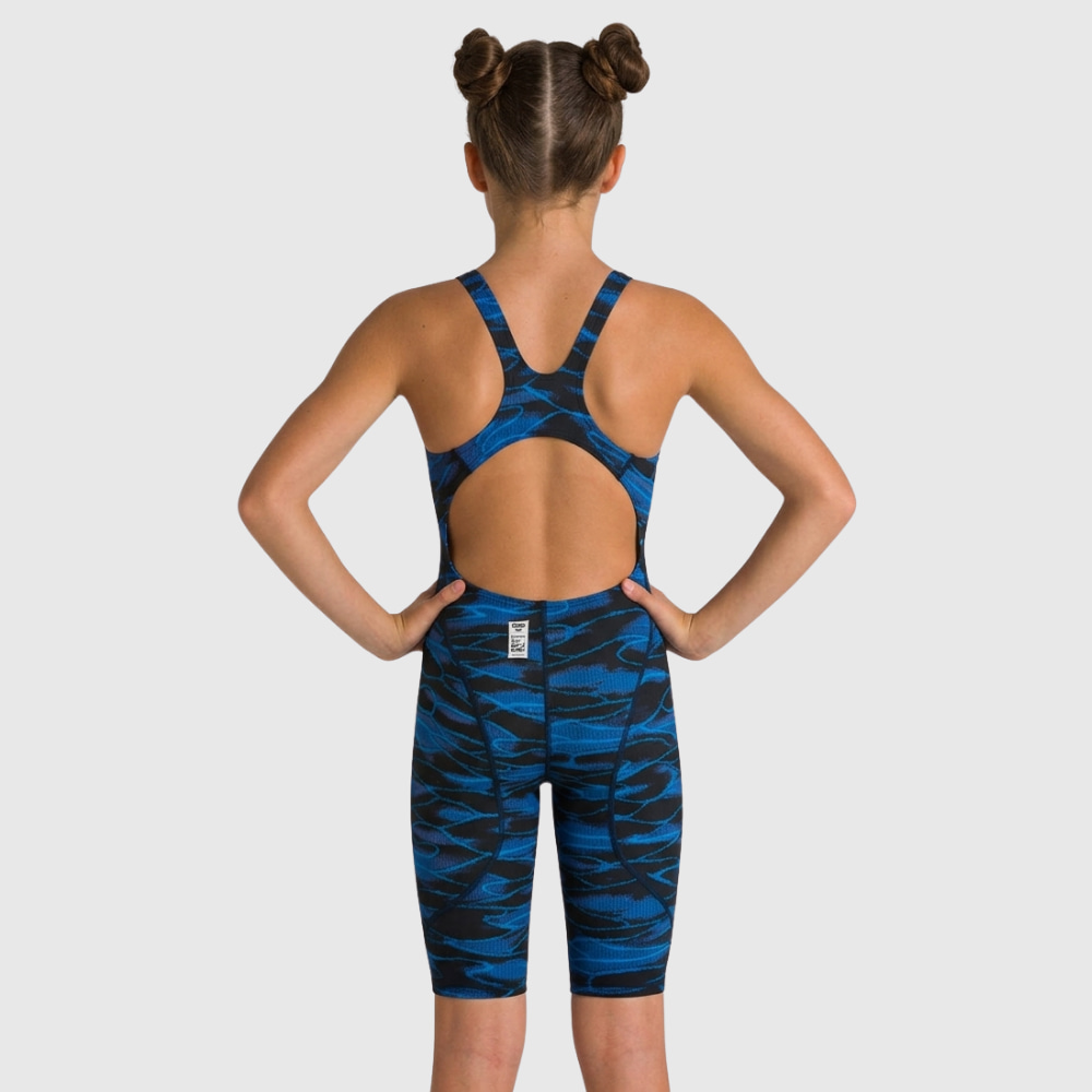 Mai&ocirc; de Nata&ccedil;&atilde;o Infantil Powerskin ST 2.0 Open Back arena Azul Escuro